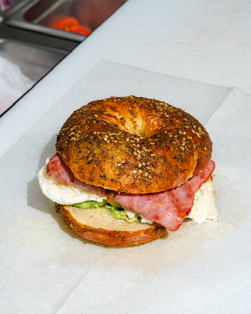 Lean n Green Spin Bagel sandwich